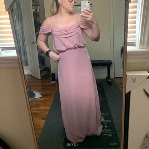 Azazie Ava bridesmaid dress in Dusty Rose